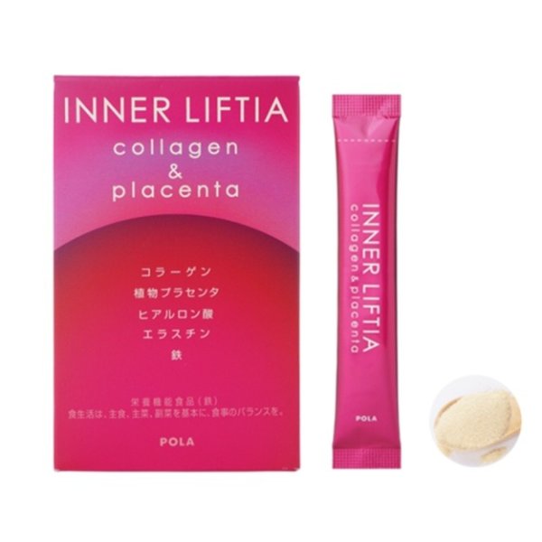 【日本直邮】日本POLA INNER LIFTIA 新版胶原蛋白粉+胎盘素 30包