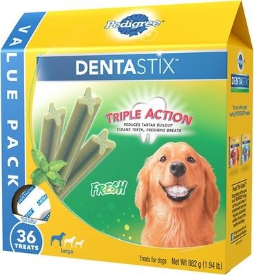 Dentastix Large Fresh Dog Treats, 36 count