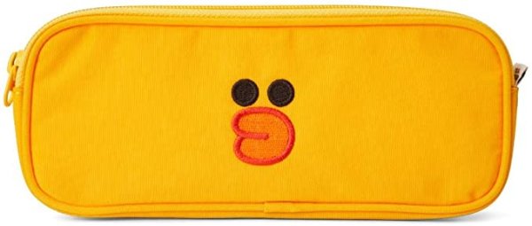 Friends Sally Character Cute Nylon Pencil Case Pouch Bag Stationery Organizer, Yellow
