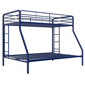 DHP Twin-Over-Full Bunk Bed with Metal Frame and Ladder