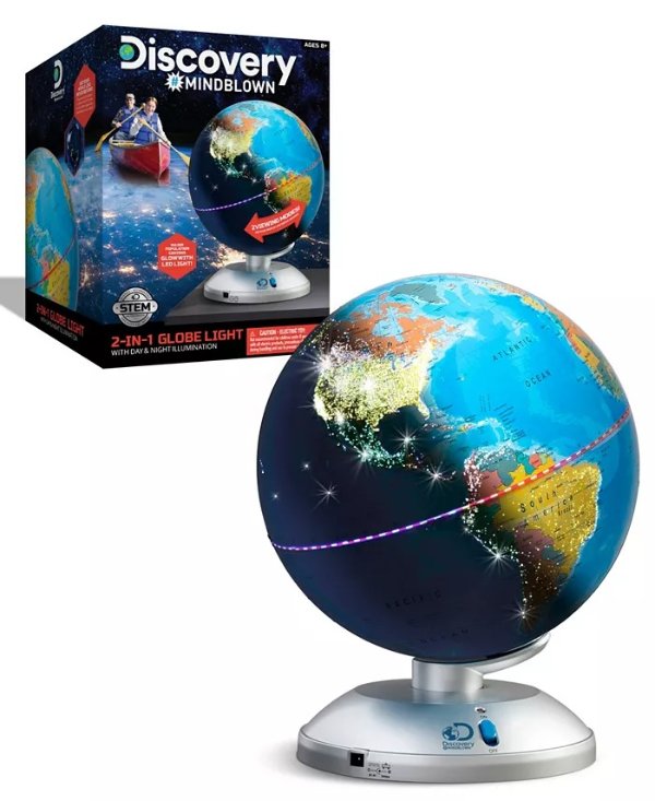 Discovery Mindblown Globe 2 in 1 Day and Night Earth