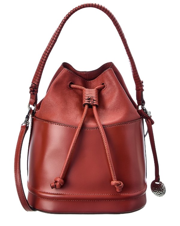 Agne Leather Bucket Bag