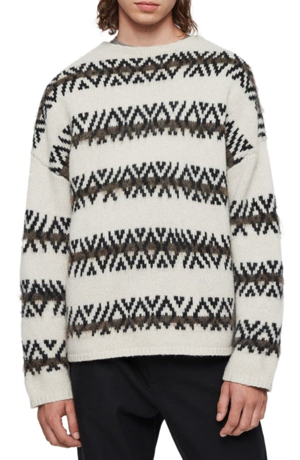 Orvik Fair Isle Wool Blend Sweater