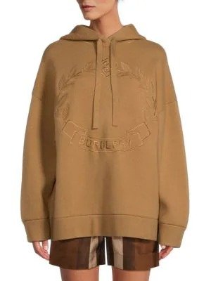 Embroidered Cashmere Blend Hoodie