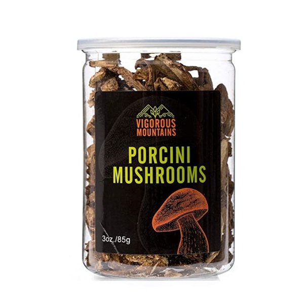 MOUNTAINS Dried Porcini Mushrooms Boletus Edulis 3 Ounce
