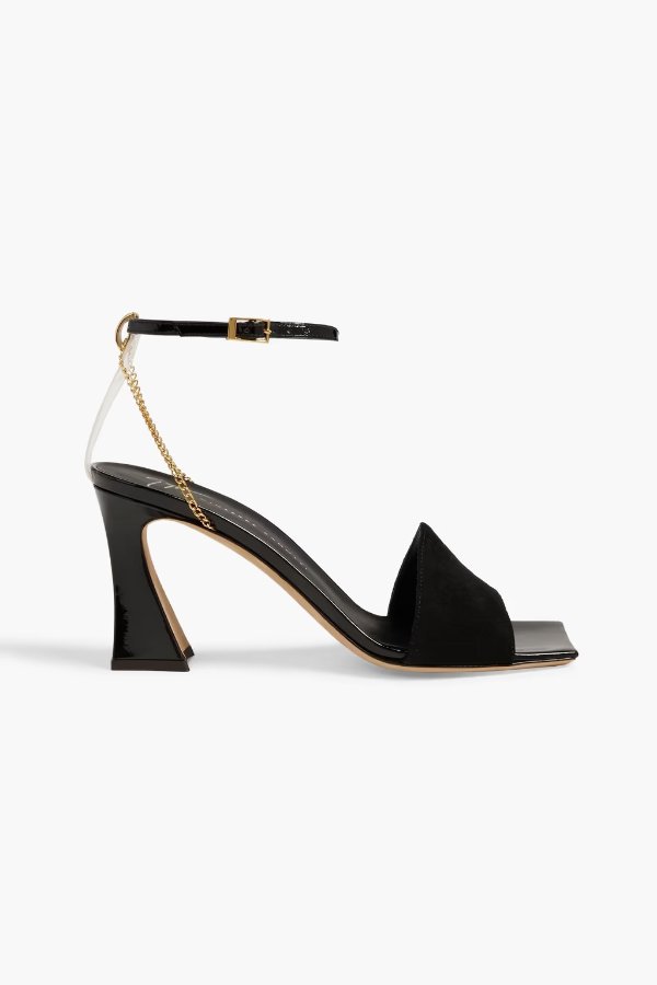 Vanilla 85 suede and patent-leather sandals
