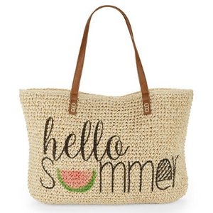 Straw Beach Tote @ Lord & Taylor