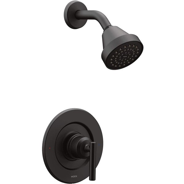 T2902EPBL Gibson Posi-Temp Pressure Balancing Eco-Performance Modern Shower Only Trim, Valve Required, Matte Black