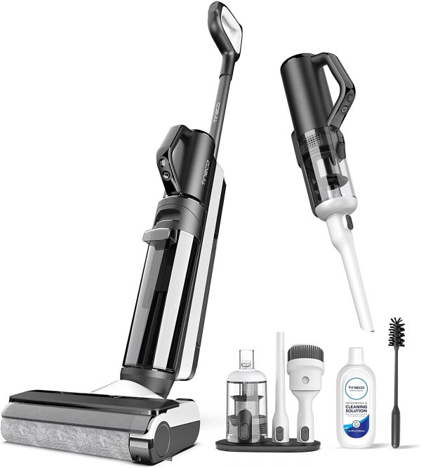 Smart Wet Dry Vacuum Cleaners, Floor Cleaner Mop 3-in-1 Cordless Stick Vacuum for Multi-Surface, Lightweight and Handheld, Floor ONE S5 Combo Power Kit