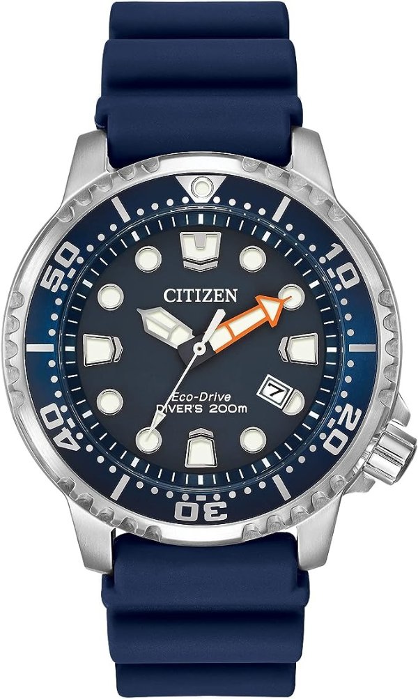 Eco-Drive Men's BN0151-09L Promaster Diver Watch With Blue PU Band