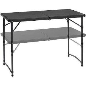 Mainstays Adjustable Folding Tailgating Table (Black Only)