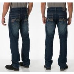 Request Men's Slim Straight-Leg Jeans