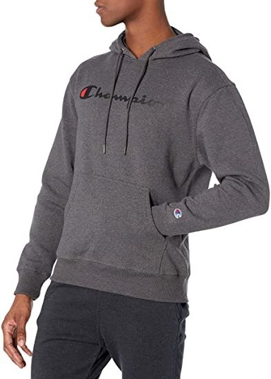 Men's Graphic Powerblend Fleece Hoodie Script Sweatshirt