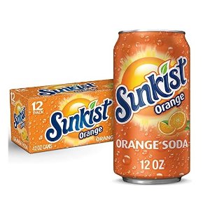 Sunkist Orange Soda, 12 Fl Oz (Pack of 12)