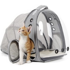 Halinfer 猫咪太空泡泡背包 可拓展 超大空间 可容纳20lb的猫咪