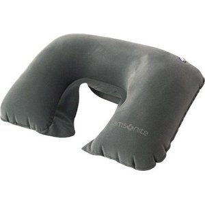 Samsonite Travel Accessories Double Inflatable Neck Pillow with Travel Pouch