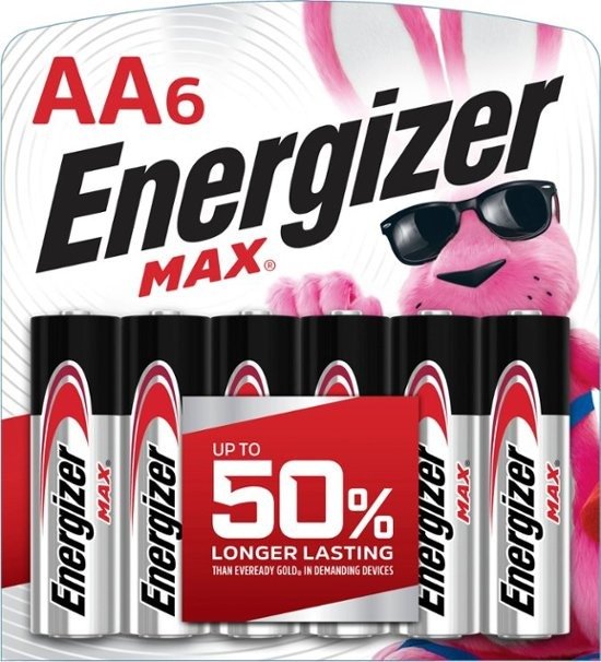 - MAX AA Batteries (6 Pack), Double A Alkaline Batteries