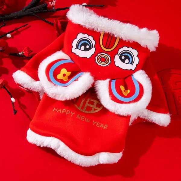 Spring Festival Winter Dog Clothes, Pet Costume For Small Medium Large Dogs, New Year Clothes | Buy More, Save More | Temu