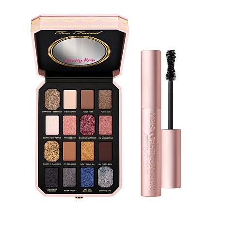 Pretty Rich Eyeshadow Palette with Better Than Sex Mascara - 8916339 | HSN