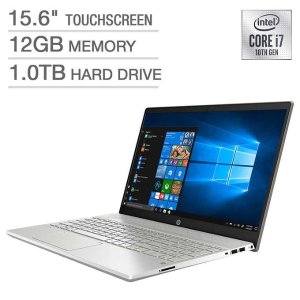 HP Pavilion 15 Touchscreen Laptop (i7-1065G7,  12GB, 1TB HDD)