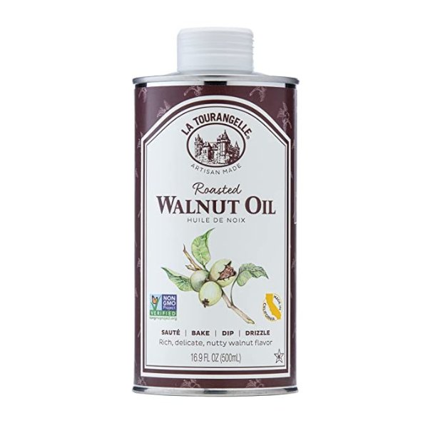 , Roasted Walnut Oil, Plant-Based Source of Omega-3 Fatty Acid, Cooking, Baking, & Beauty, 16.9 fl oz