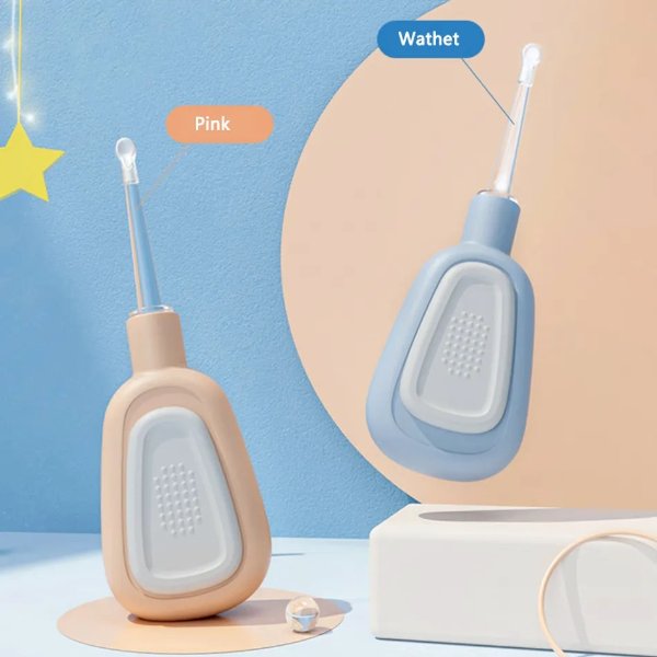 LED Baby Ear Wax Cleaner Luminous Flashlight Earpick Earwax Remover Curette Light Spoon Ear Cleaner Tool