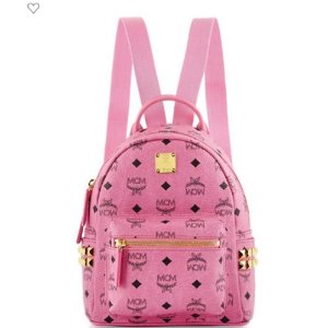 MCM Stark Side-Stud Mini Backpack, Pink @ Neiman Marcus