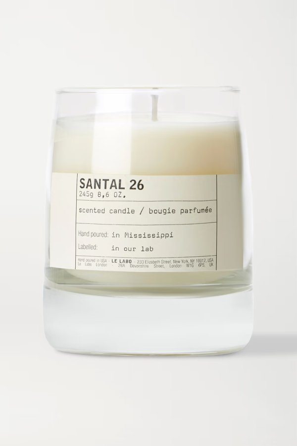 Santal 26 scented candle, 245g