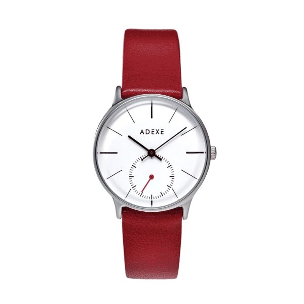Petite Leather 红色真皮表带手表