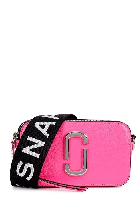 Snapshot pink leather shoulder bag