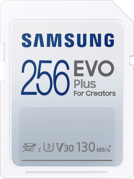 EVO Plus 256GB SDXC 130MB/s UHS-I, U3, V30