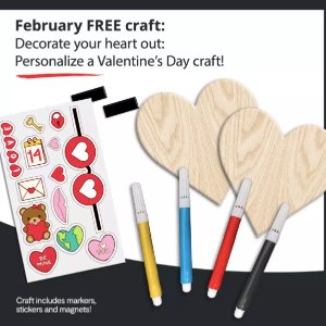 JCPenney Free February Crafts for Kids