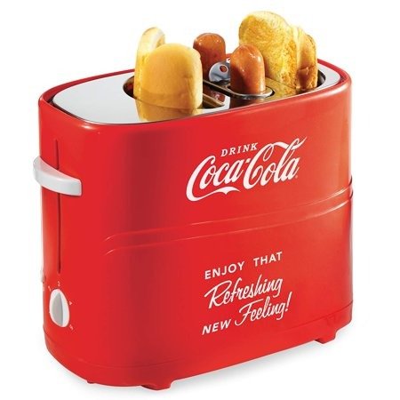 Nostalgia HDT600 Hot Dog Toaster, Coca-Cola