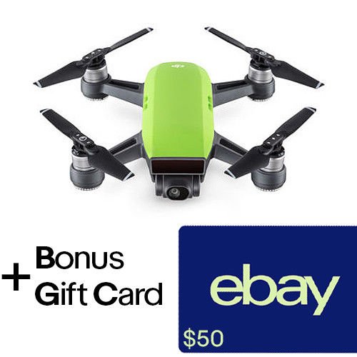 DJI Spark Meadow Green Quadcopter Drone - 12MP 1080p Video + $50 eBay Gift Card | eBay