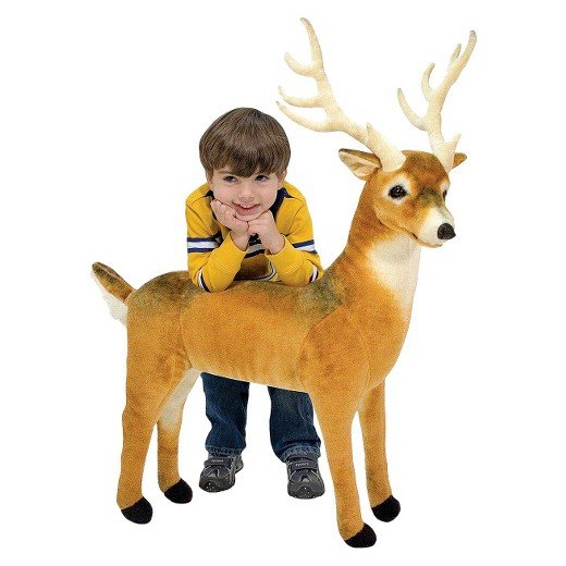  Melissa Melissa & Doug Giant Deer - Lifelike Stuffed Animal  (over 3 feet long) 