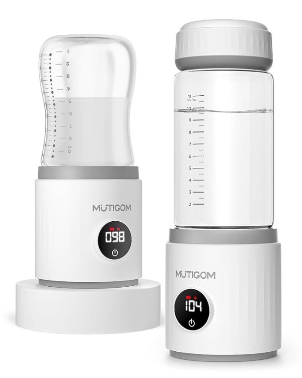MUTIGOM P便携式无线温奶器+奶瓶