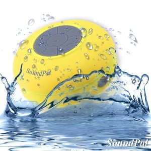 Bluetooth Shower Speaker - SoundPal Water Resistant Wireless and Hands-free Speaker with Suction Cup