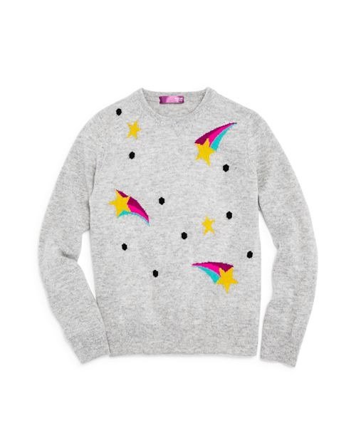 Girls' Shooting Star Cashmere Sweater, Big Kid - 100% Exclusive