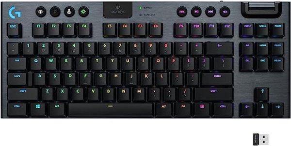 G915 TKL Tenkeyless Lightspeed Wireless RGB Mechanical Gaming Keyboard