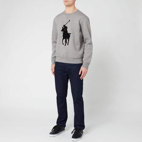 Polo Ralph Lauren Mens Geometric Hoodie Monogram Sweatshirt Big & Tall 3XB