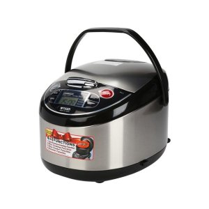 Tiger JAX-T18U-K 10-Cup Micom Rice Cooker with Food Steamer & Slow Cooker