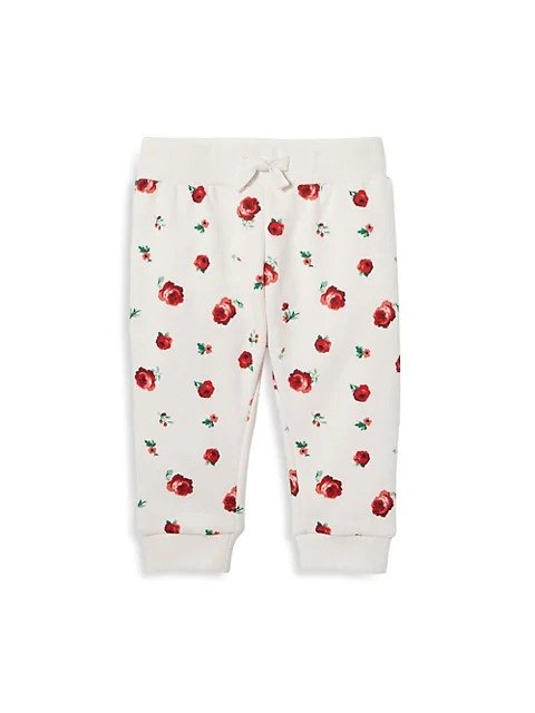 Baby Girl's Floral Joggers