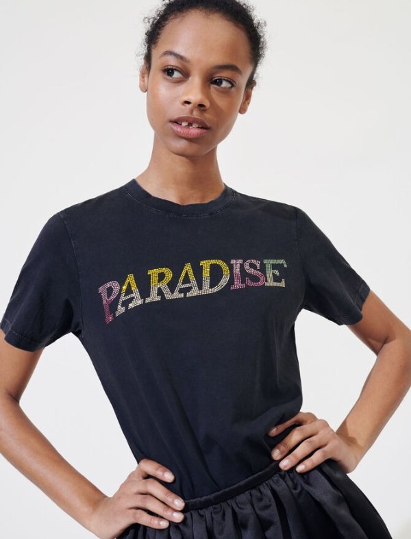 220TASVEGAS Diamante "paradise" t-shirt