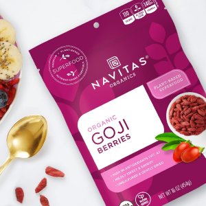 Navitas Organics Goji Berries, 4 oz. Bag, 4 Servings - Organic, Non-GMO, Sun-Dried, Sulfite-Free