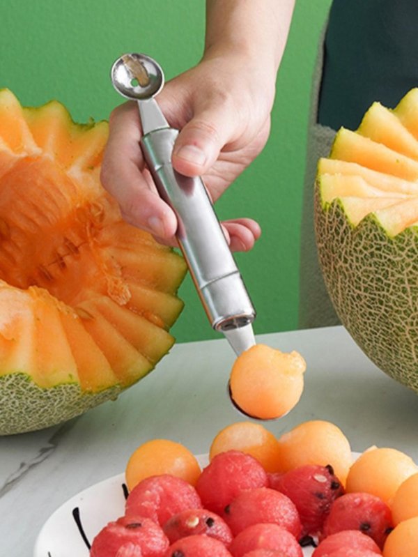 1pc Stainless Steel Melon Scoop