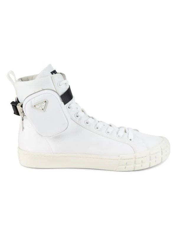 High Top Sneakers With Pouch