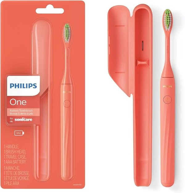 One by Sonicare Battery Toothbrush, Miami Coral, HY1100/01
