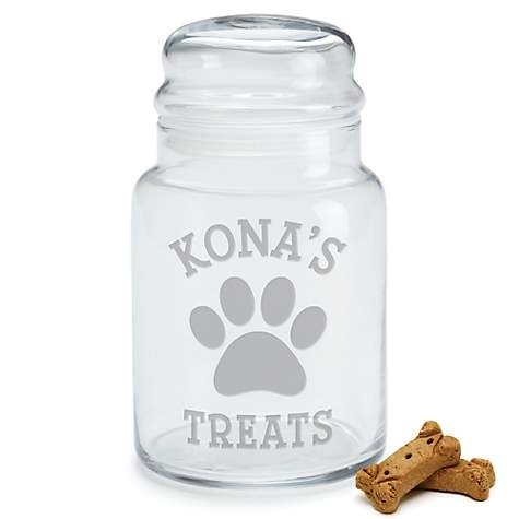 Custom Personalization Solutions Personalized Dog Treats Glass Jar | Petco