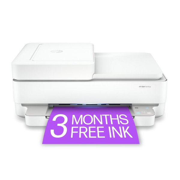 ENVY 6452e All-in-One Wireless Color Inkjet Printer with 3 Months Instant Ink Included with+