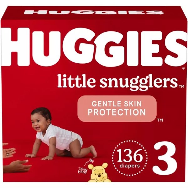 Little Snugglers 尿布3号 136片